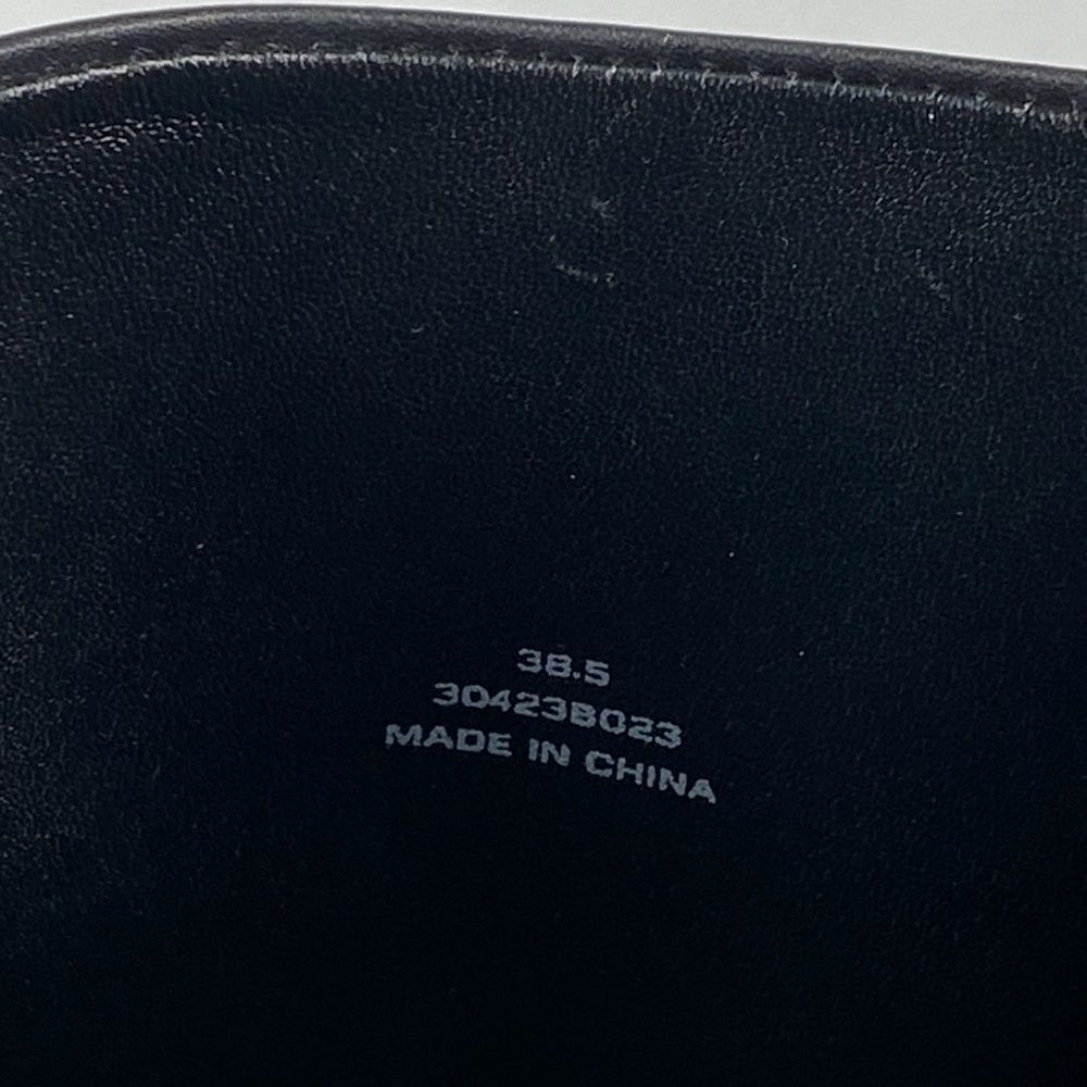 Alexander Wang Delphine brand-embossed leather heeled knee-high boots size 38.5 - Picture 12 of 15